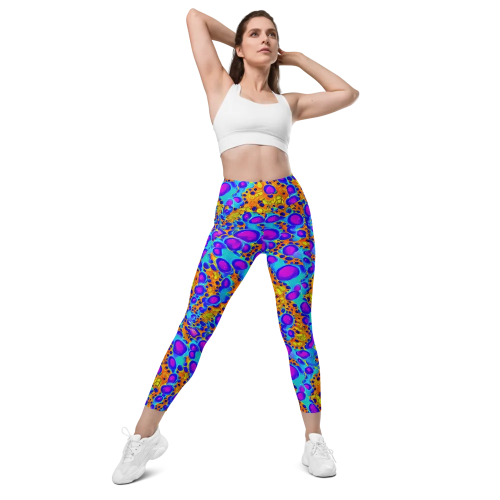 Bubble Reactor on Leggings with Pockets — Front