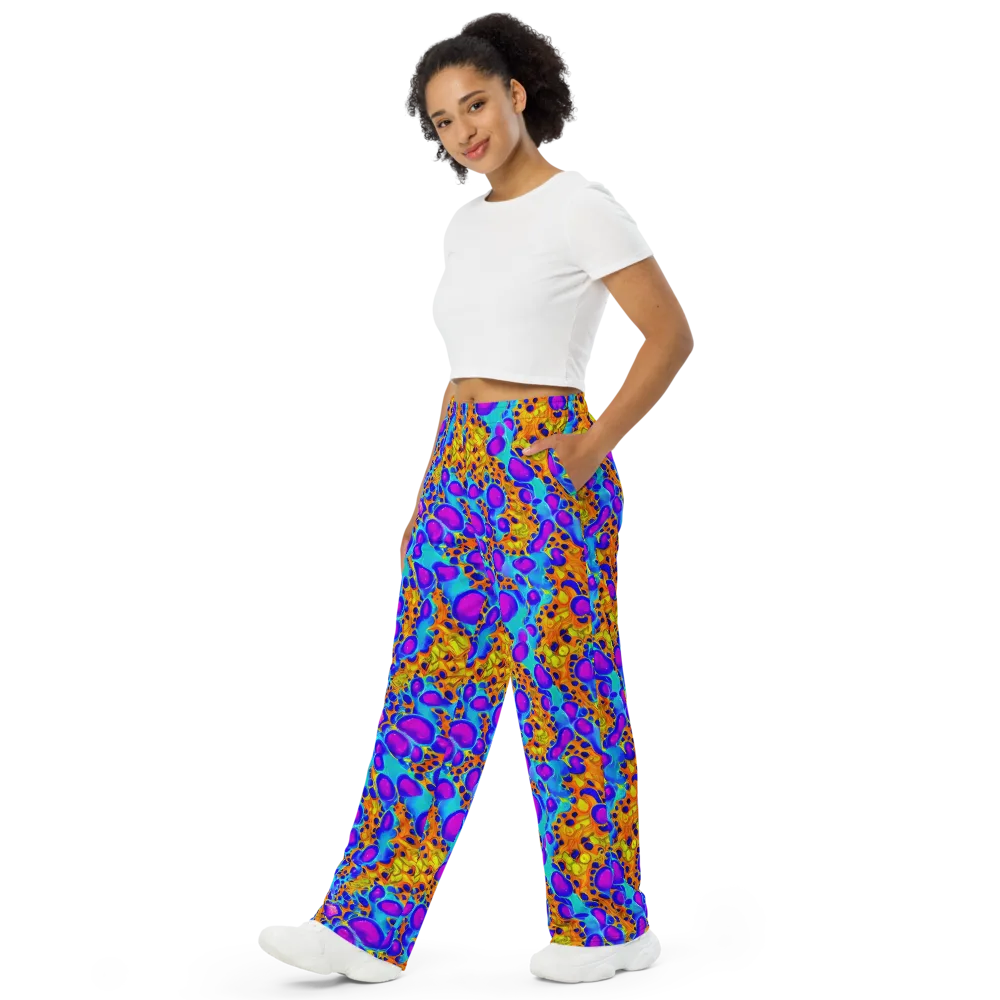 Bubble Reactor on Wide-Leg Pants — Left Front