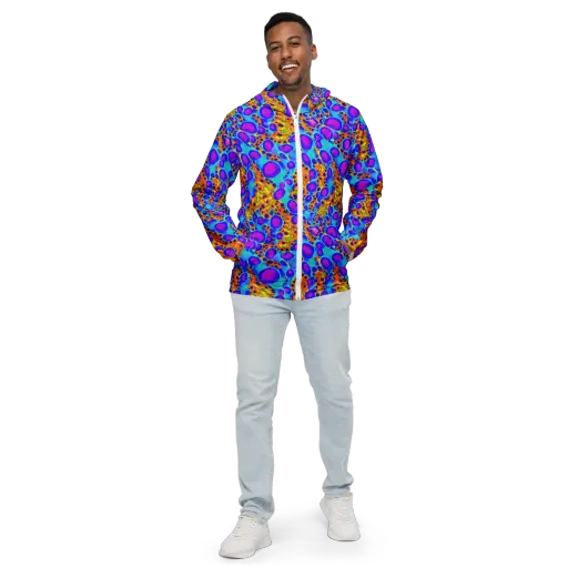 Bubble Reactor on a Men's Windbreaker