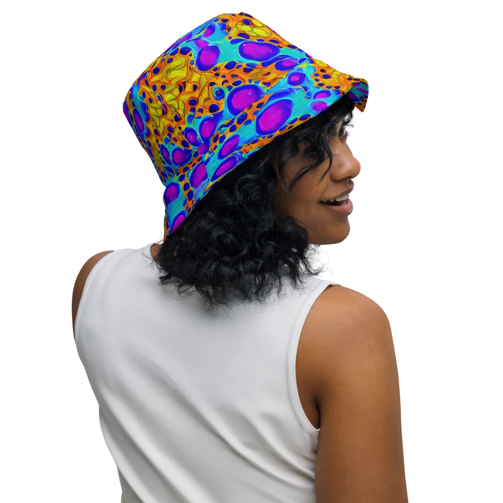 Bubble Reactor on Reversible Bucket Hat — Right Outside