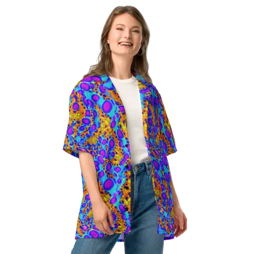 Bubble Reactor on a Button Shirt