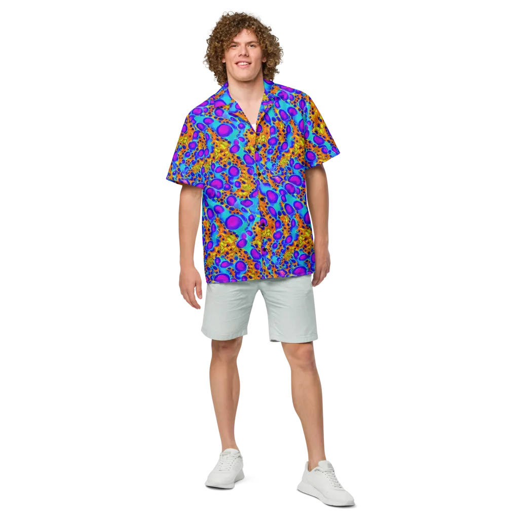 Bubble Reactor on Button Shirt — Front