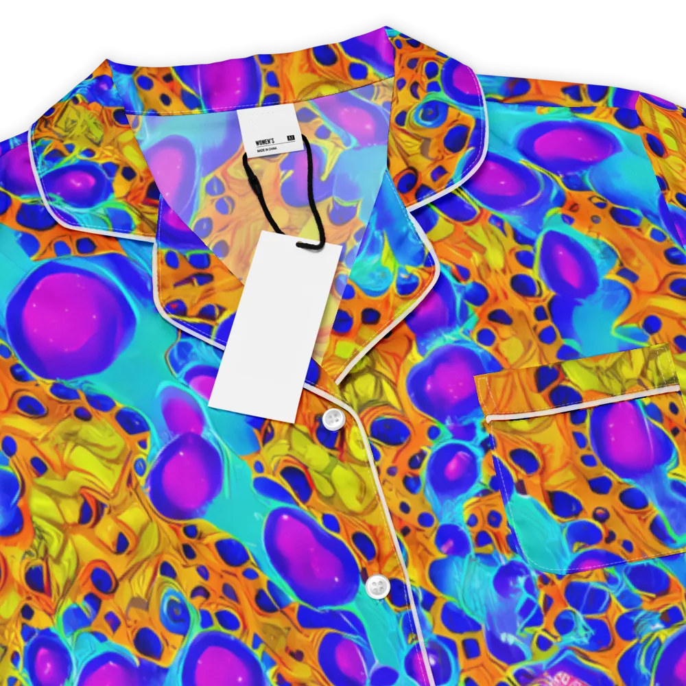 Bubble Reactor on Women's Short Sleeve Pajama Top — Product details