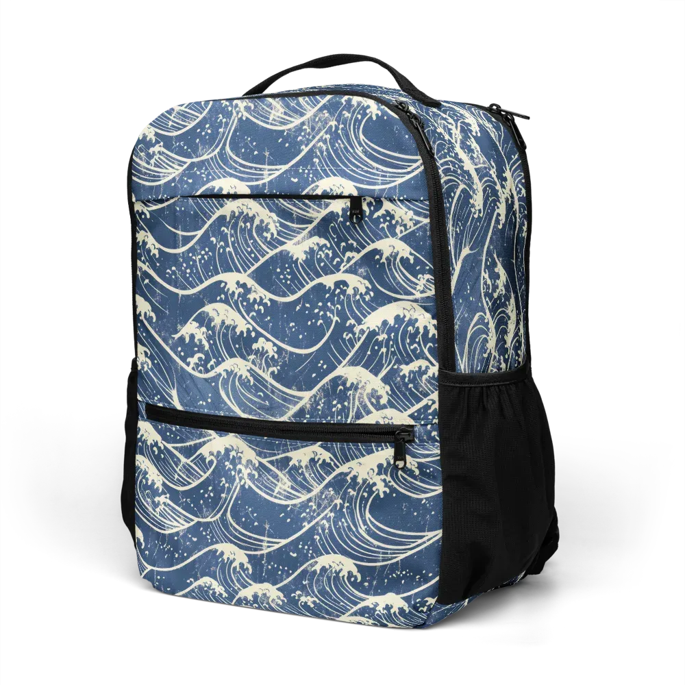 Ukiyo Wave on Utility Backpack — Left Front