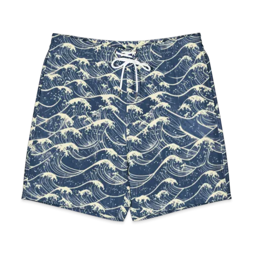Ukiyo Wave on a Men's Board Shorts