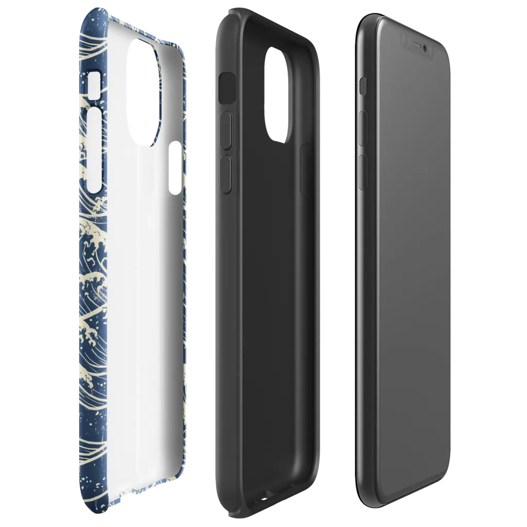 Ukiyo Wave on Tough Case for iPhone® — Right