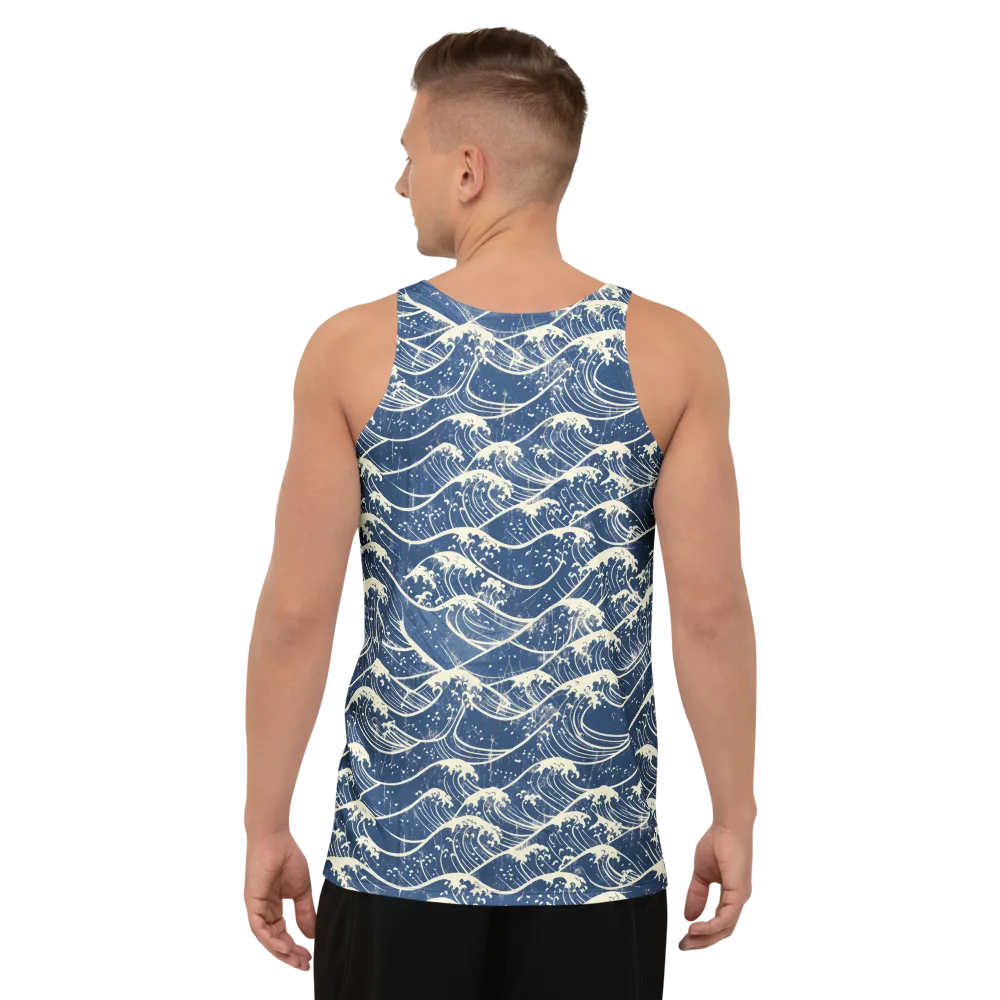 Ukiyo Wave on Men's Tank Top — Back