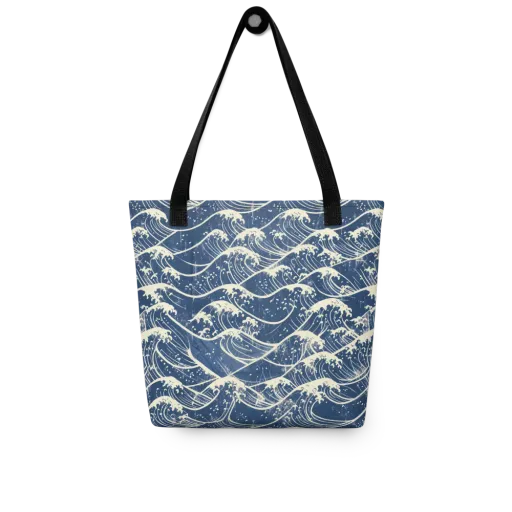 Ukiyo Wave on a Tote Bag