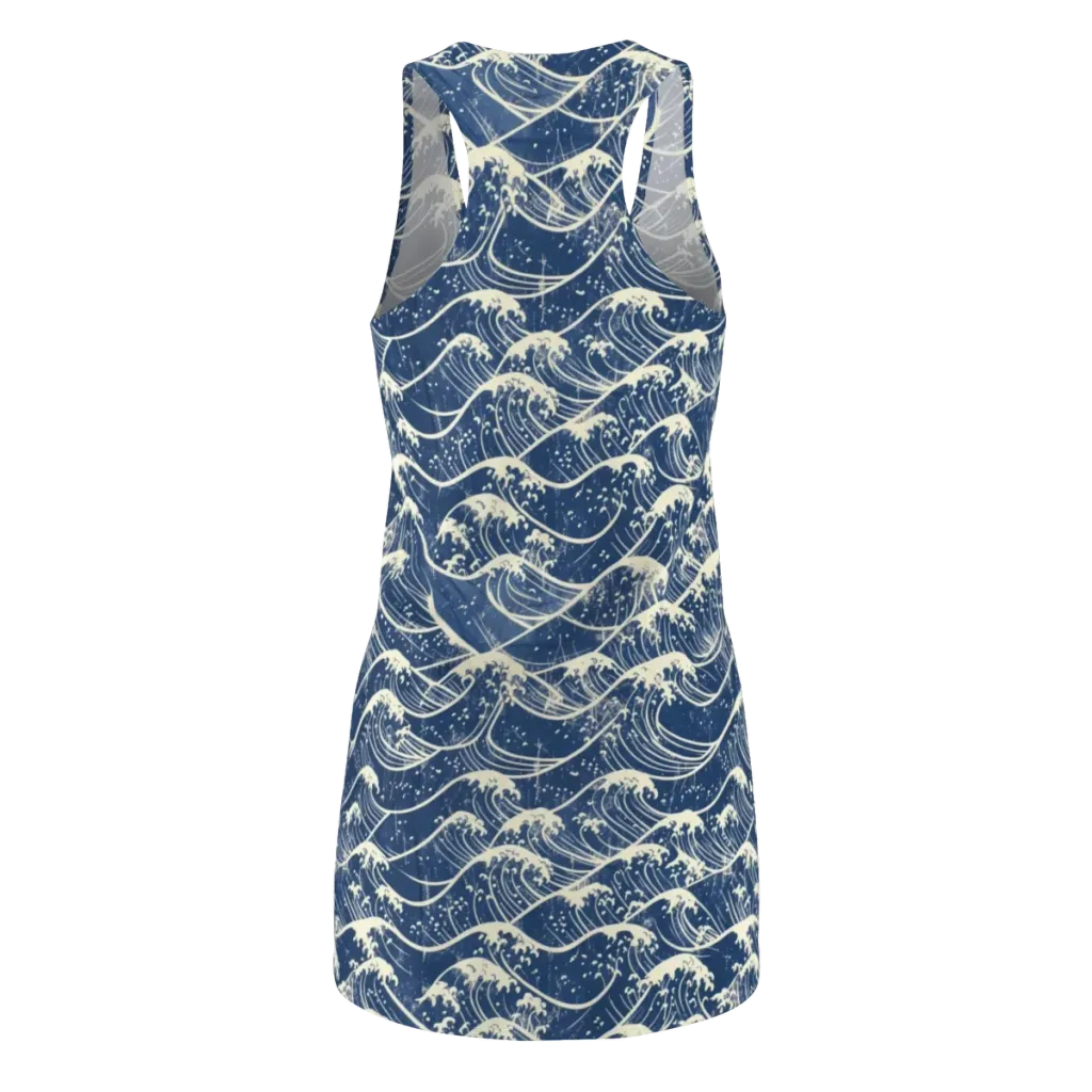 Ukiyo Wave on Racerback Dress — Back