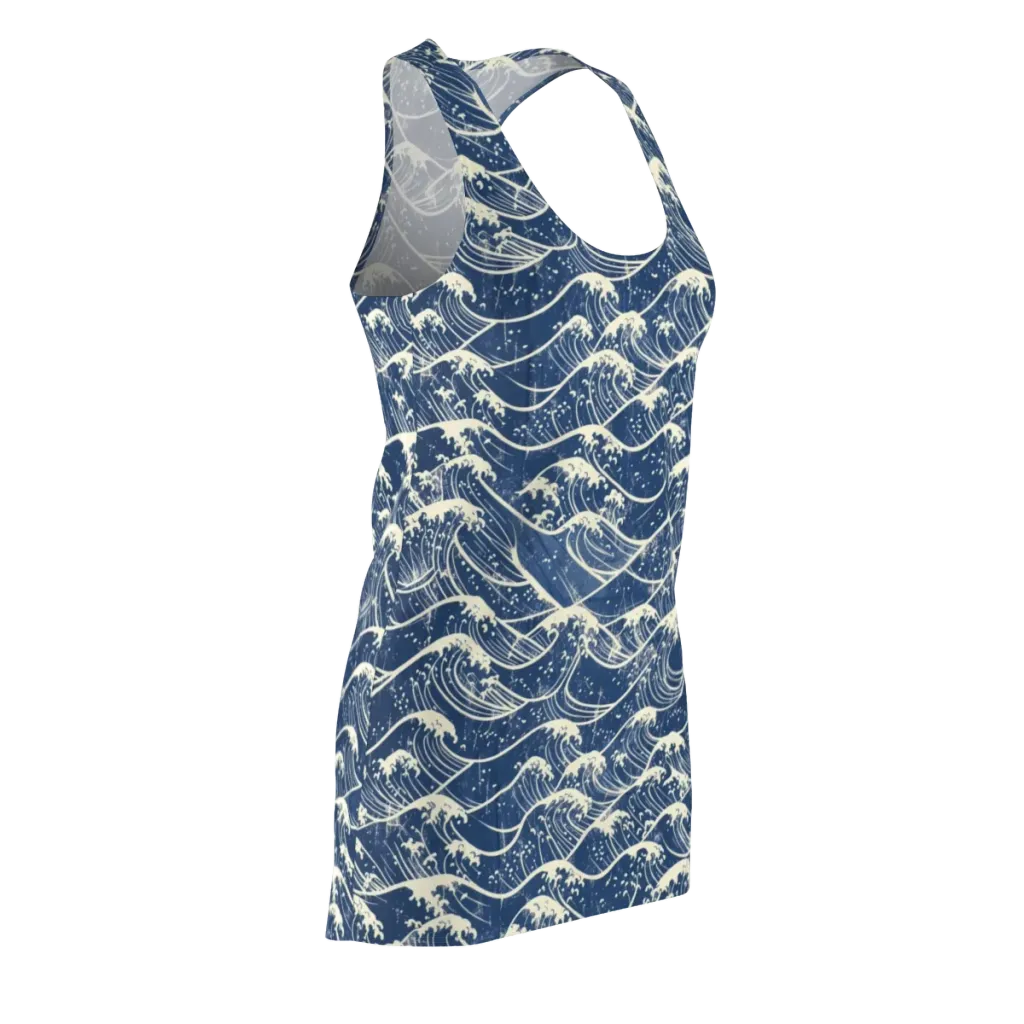 Ukiyo Wave on Racerback Dress — Front Side