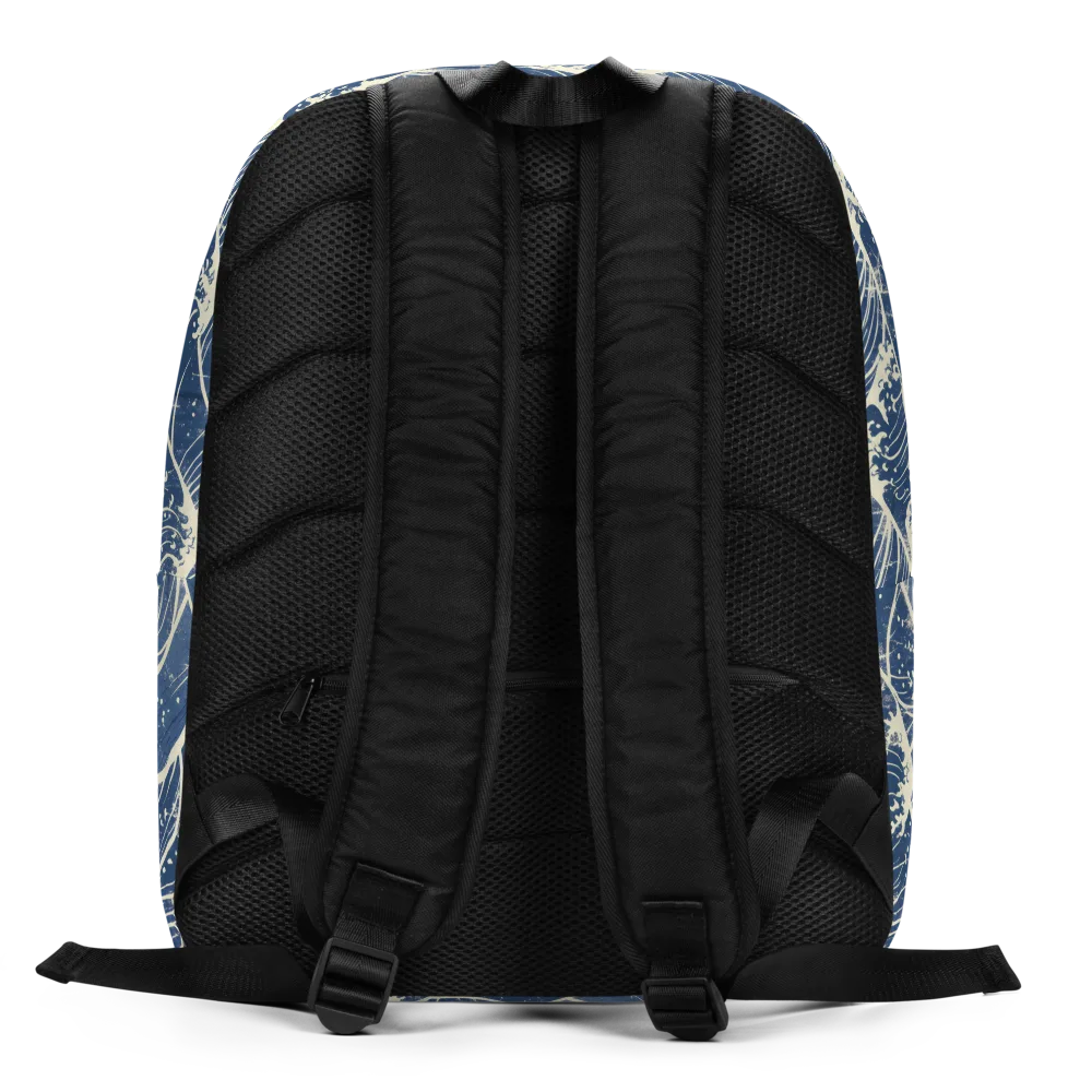 Ukiyo Wave on Minimalist Backpack — Back