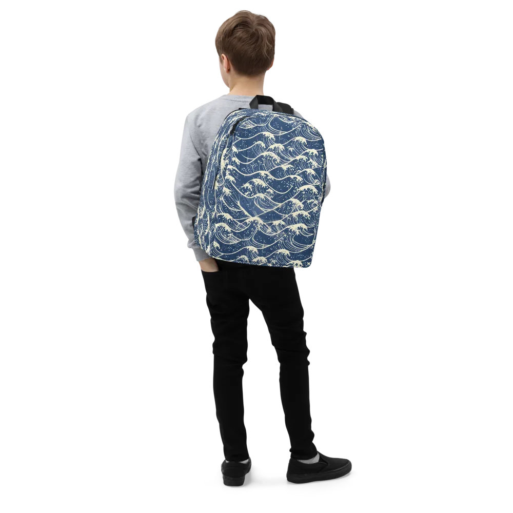 Ukiyo Wave on Minimalist Backpack — Right Front