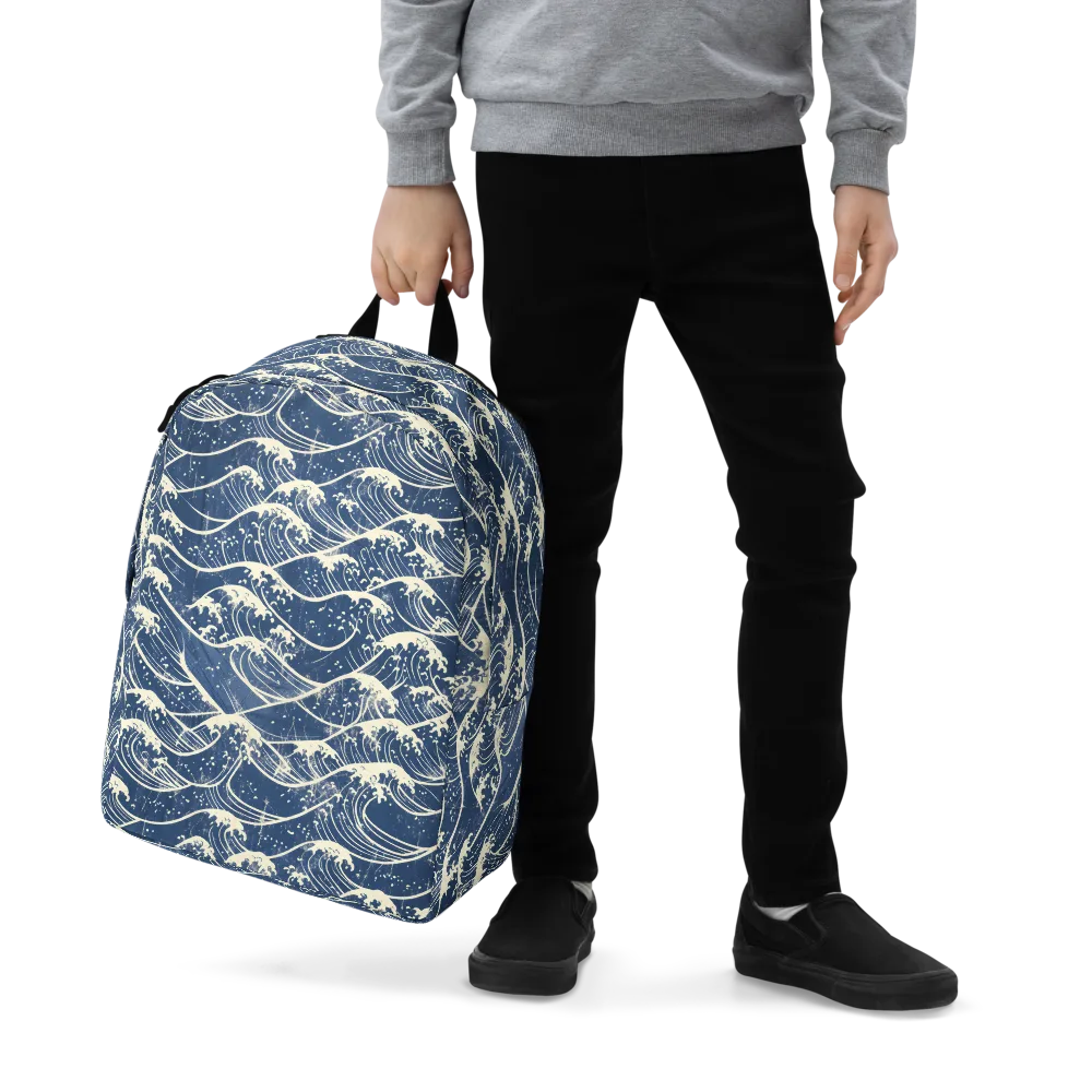 Ukiyo Wave on Minimalist Backpack — Zoomed-in