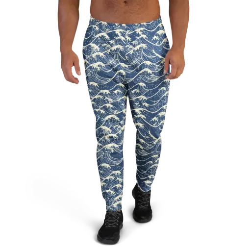 Ukiyo Wave on a Men's Joggers