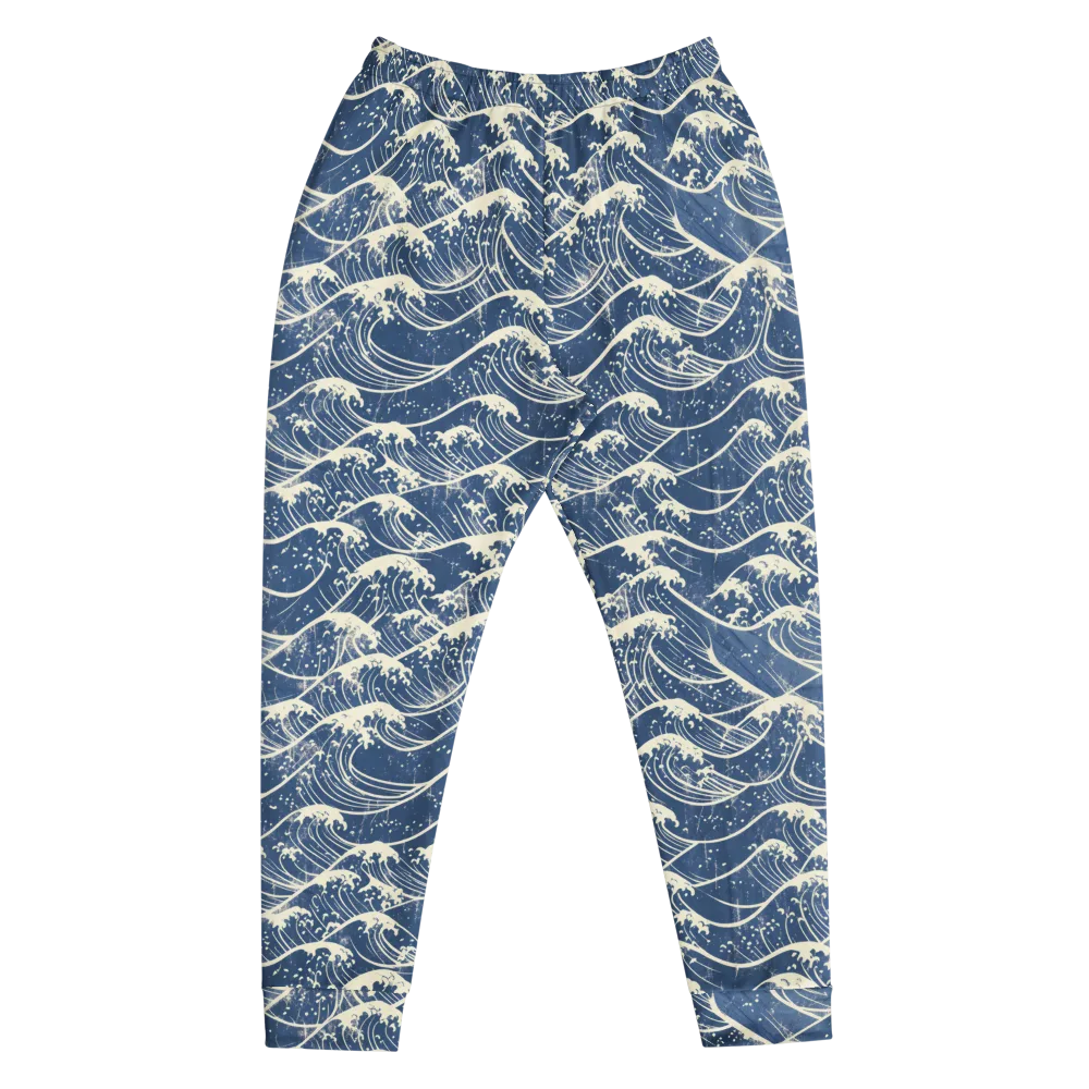 Ukiyo Wave on Men's Joggers — Front