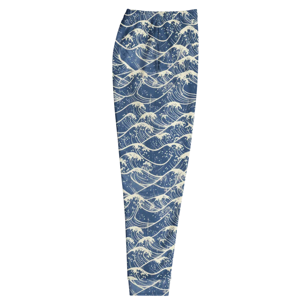 Ukiyo Wave on Men's Joggers — Right