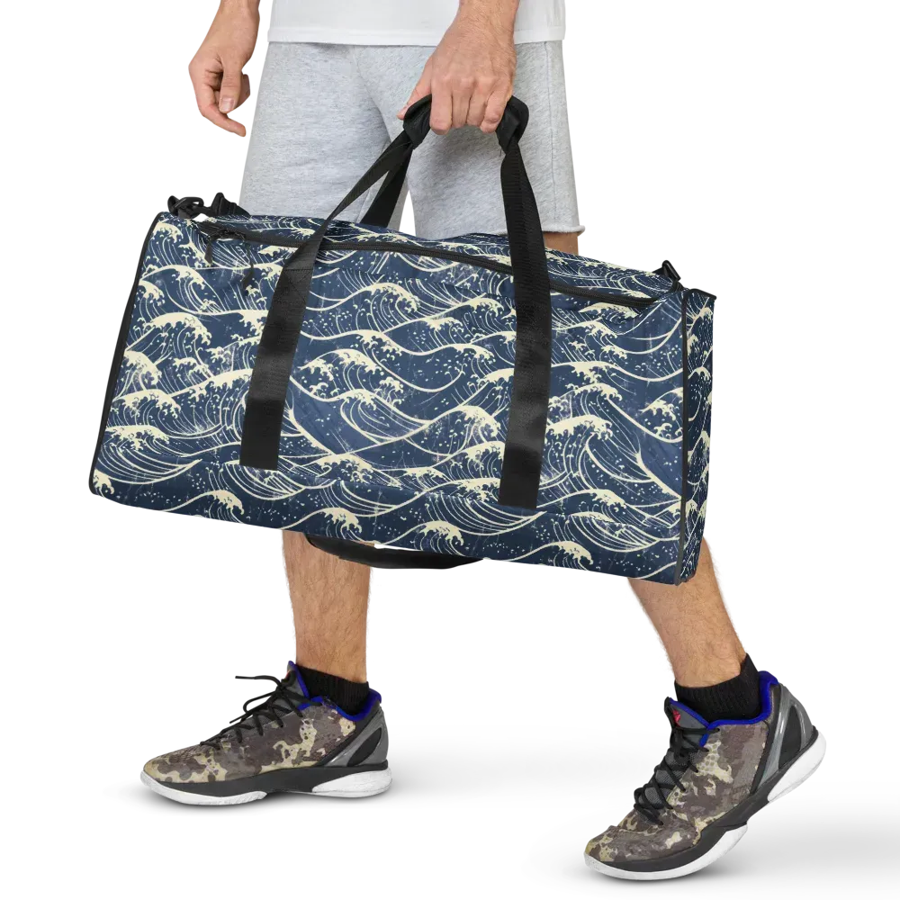 Ukiyo Wave on Duffle Bag — Front