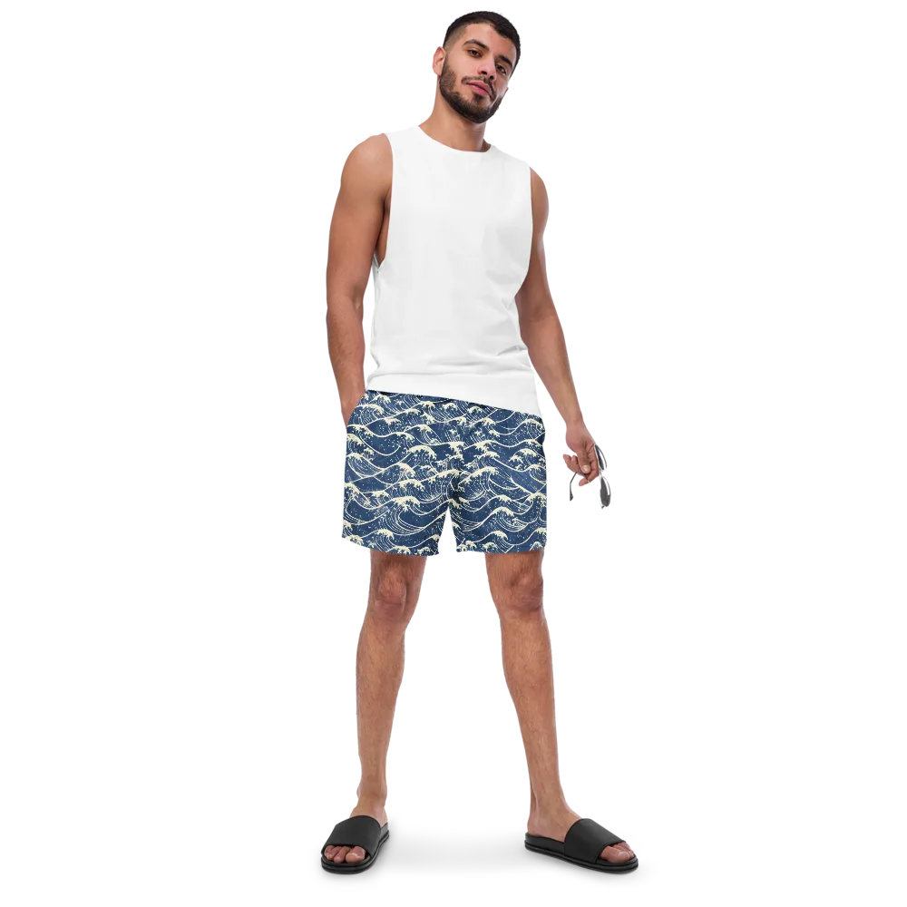Ukiyo Wave on Swim Trunks — Front