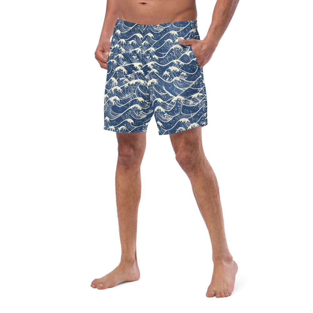 Ukiyo Wave on Swim Trunks — Left Front