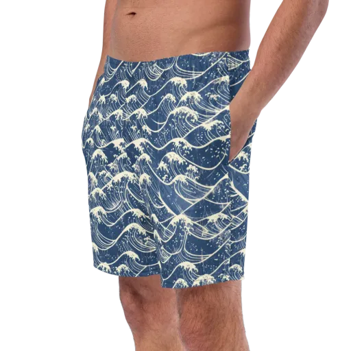Ukiyo Wave on a Swim Trunks