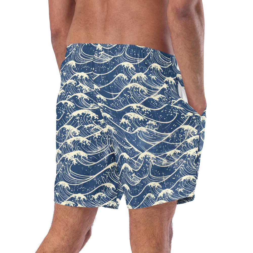 Ukiyo Wave on Swim Trunks — Right Back