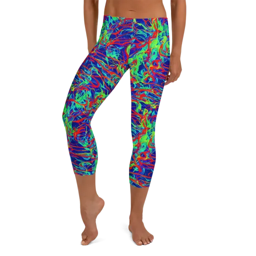 Sonic Fluorescence on a Capri Leggings