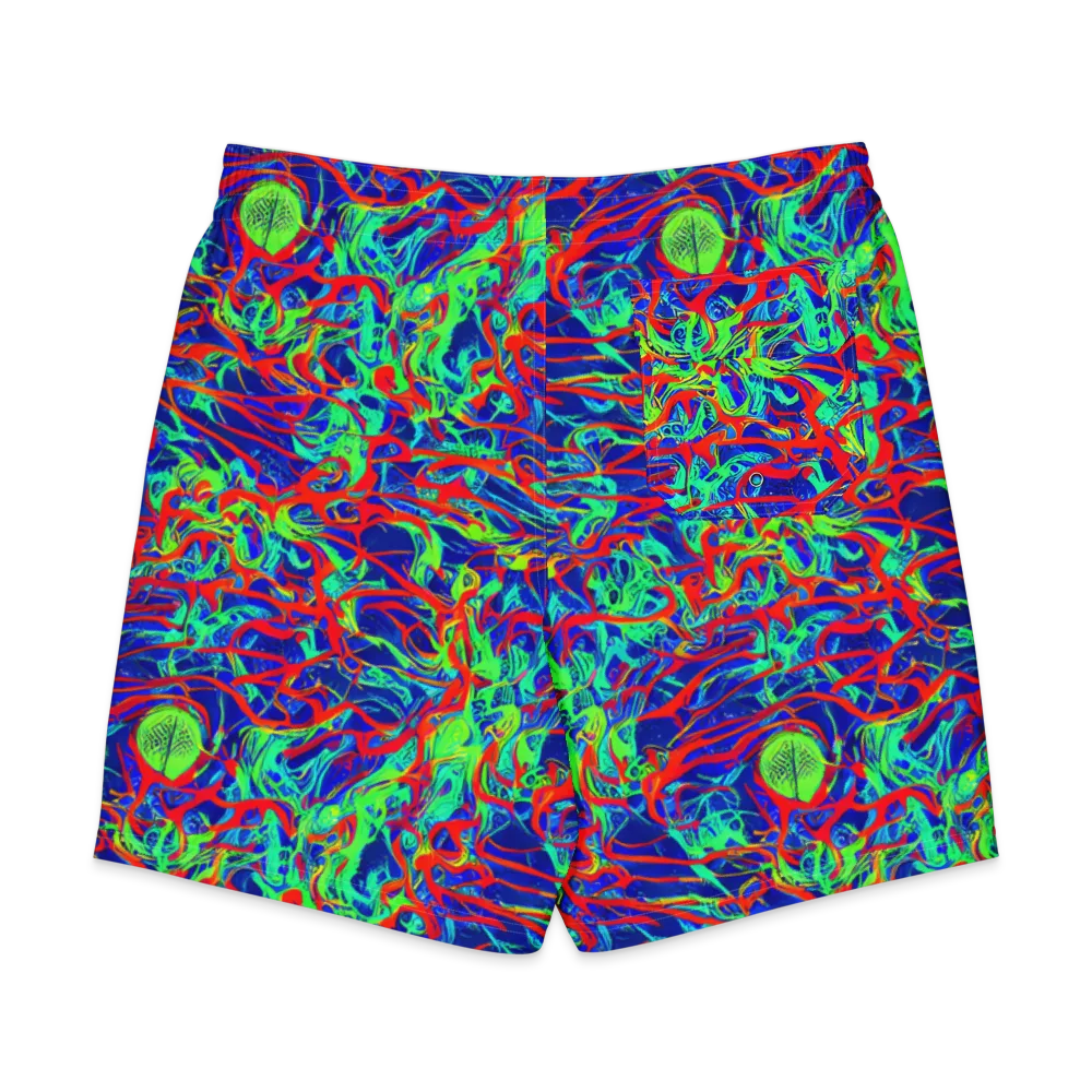 Sonic Fluorescence on Men's Board Shorts — Back