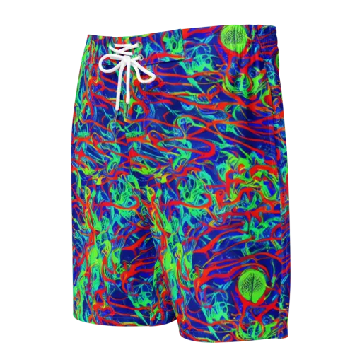 Sonic Fluorescence on a Men's Board Shorts