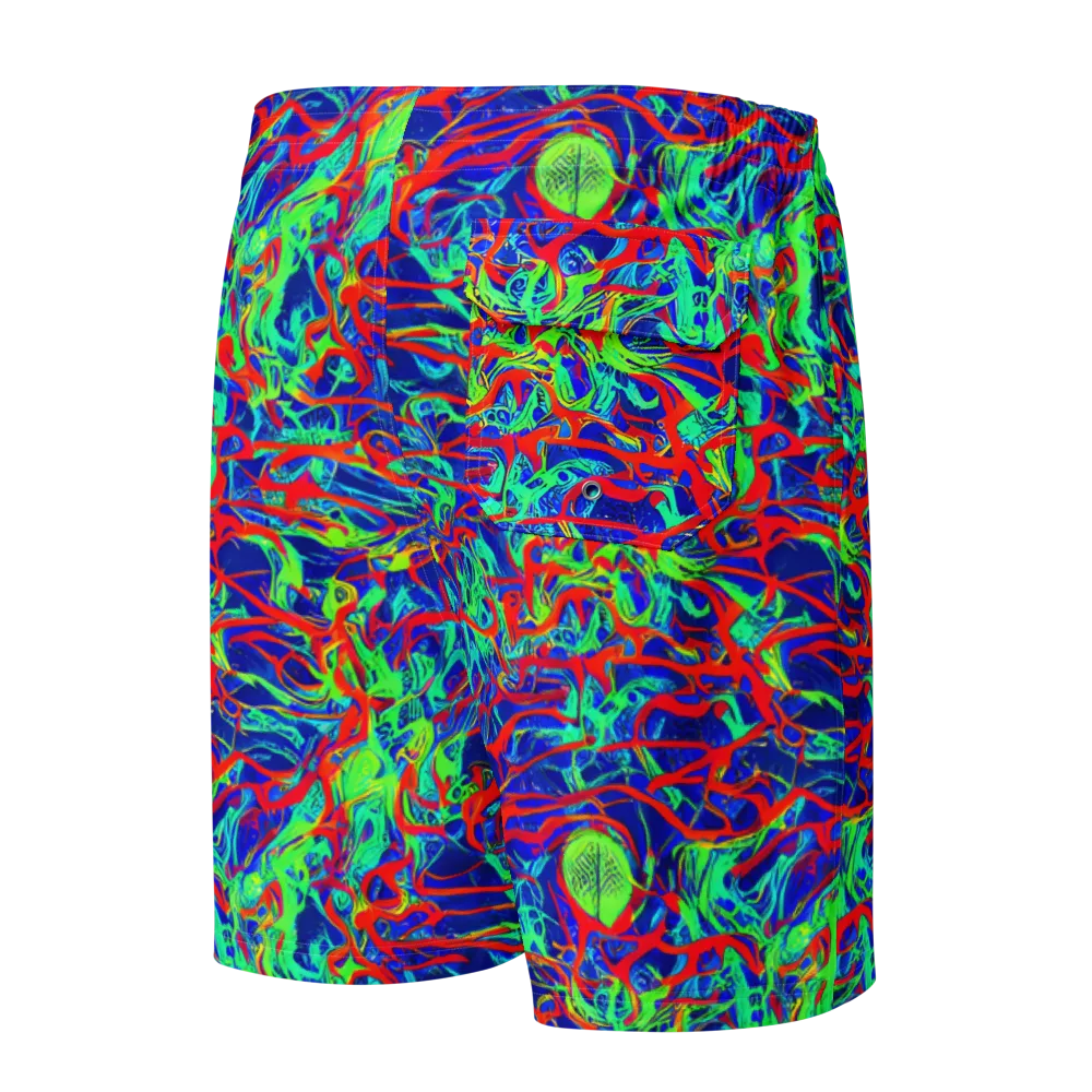 Sonic Fluorescence on Men's Board Shorts — Back