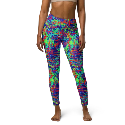 Sonic Fluorescence on a Yoga Leggings