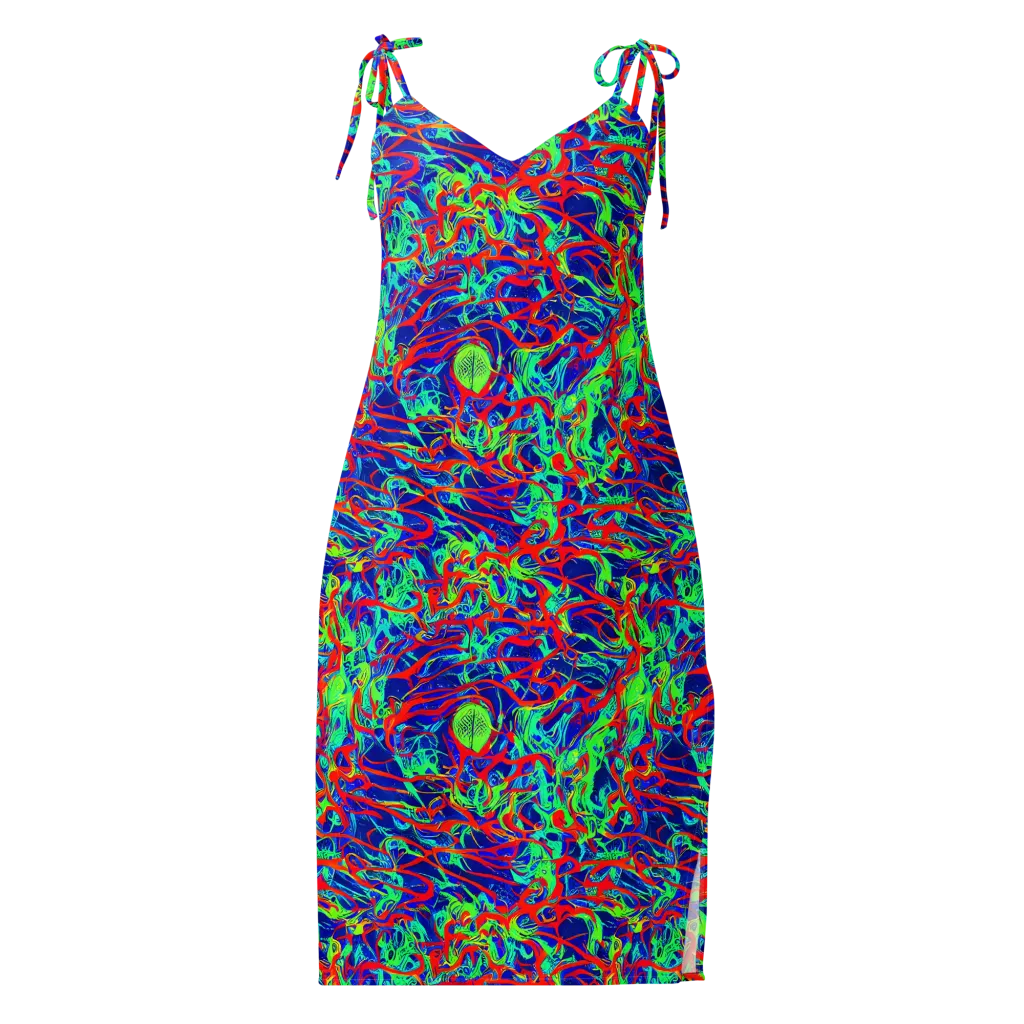 Sonic Fluorescence on Slip Dress — Front