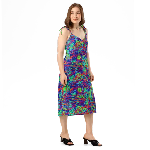 Sonic Fluorescence on a Slip Dress