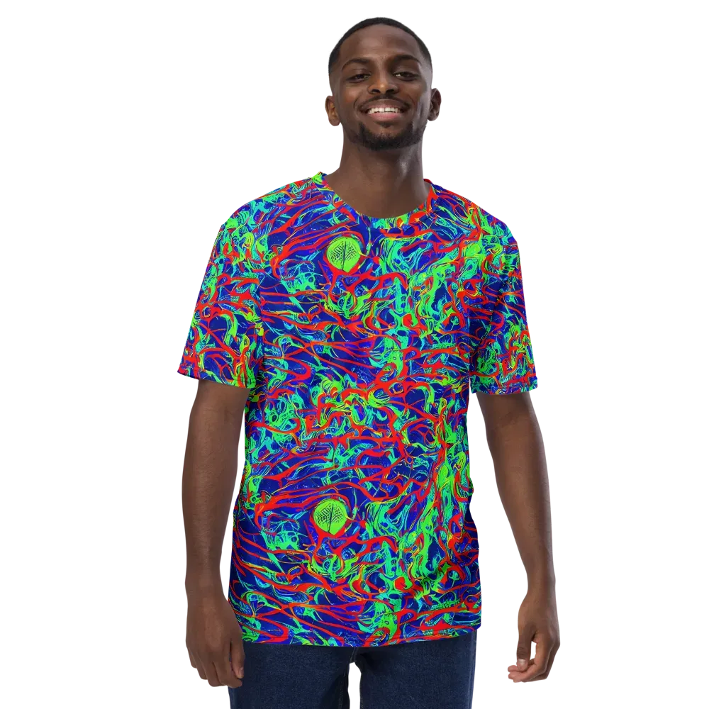 Sonic Fluorescence on Men's Crew Neck T-Shirt — Front