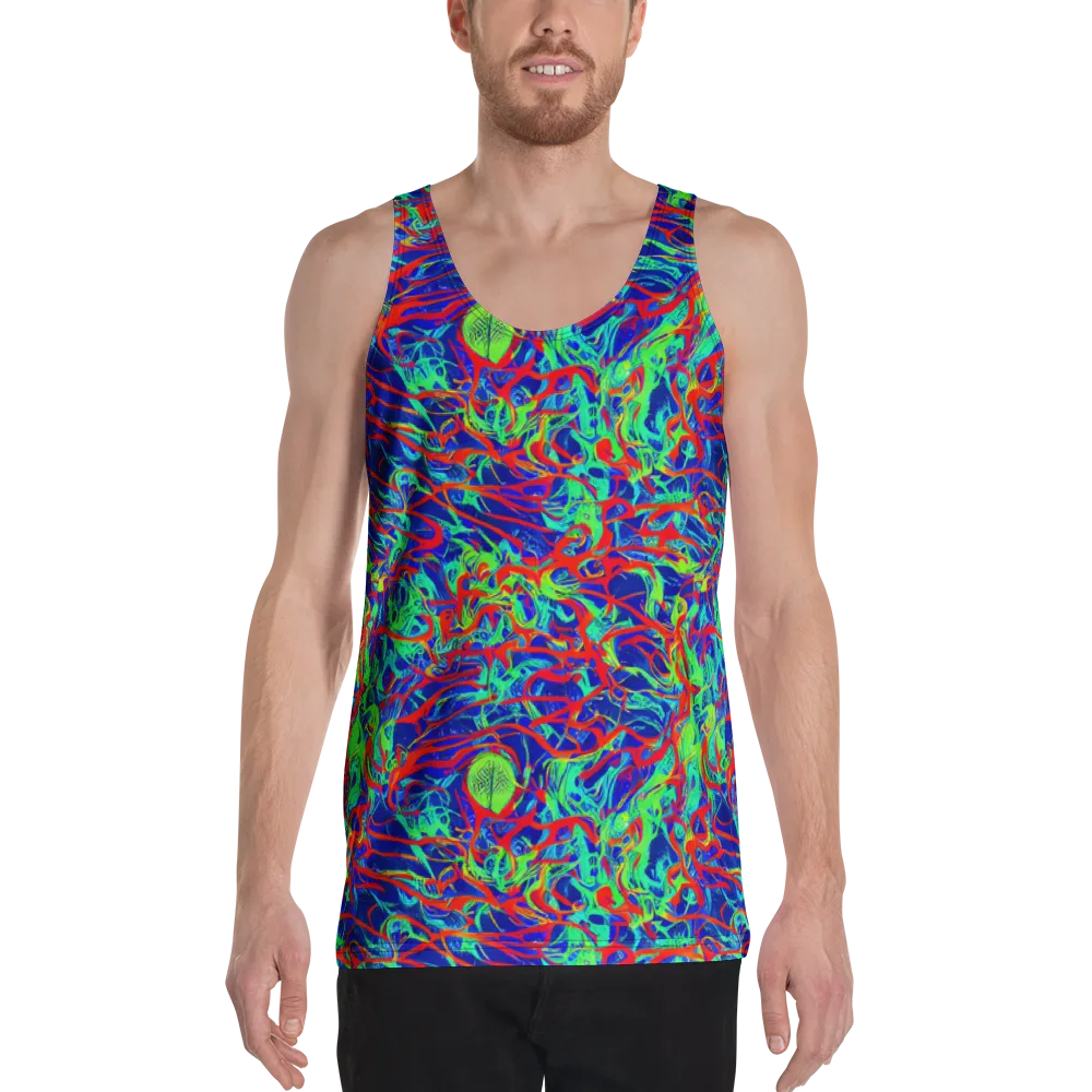 Sonic Fluorescence on Men's Tank Top — Front