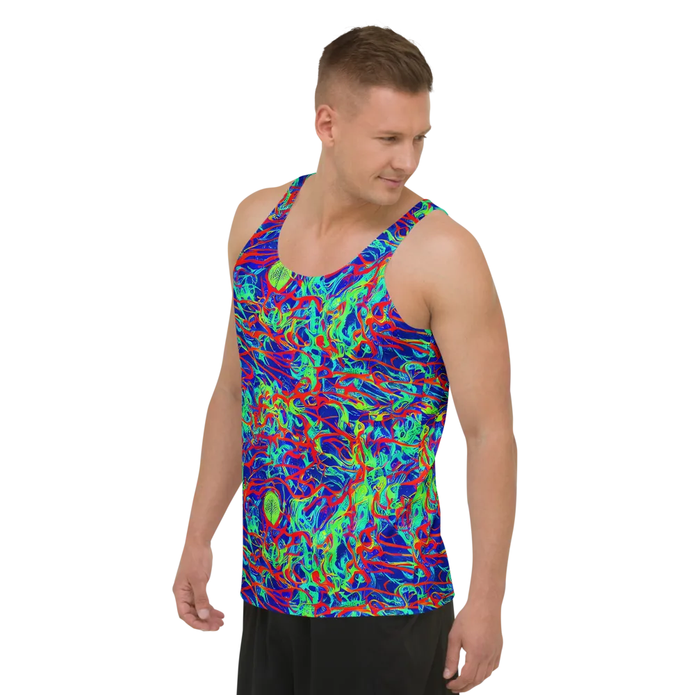 Sonic Fluorescence on Men's Tank Top — Left Front
