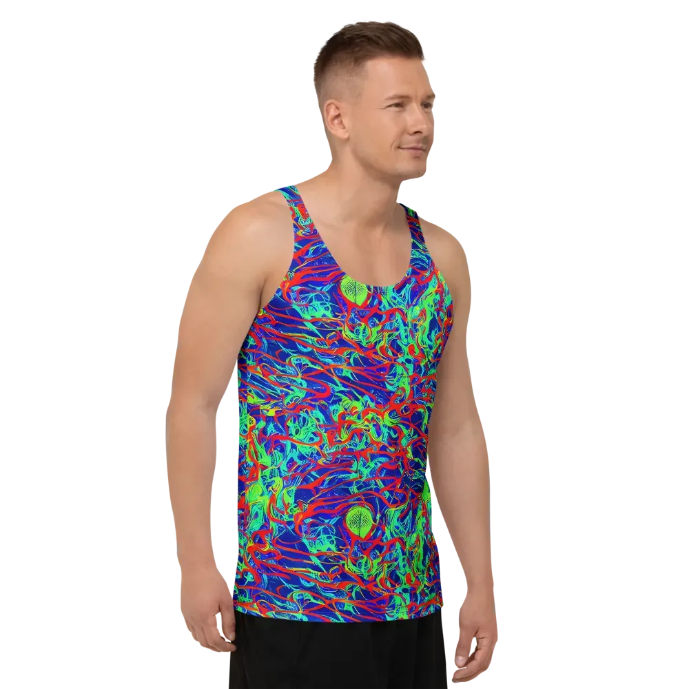 Sonic Fluorescence on Men's Tank Top — Right Front