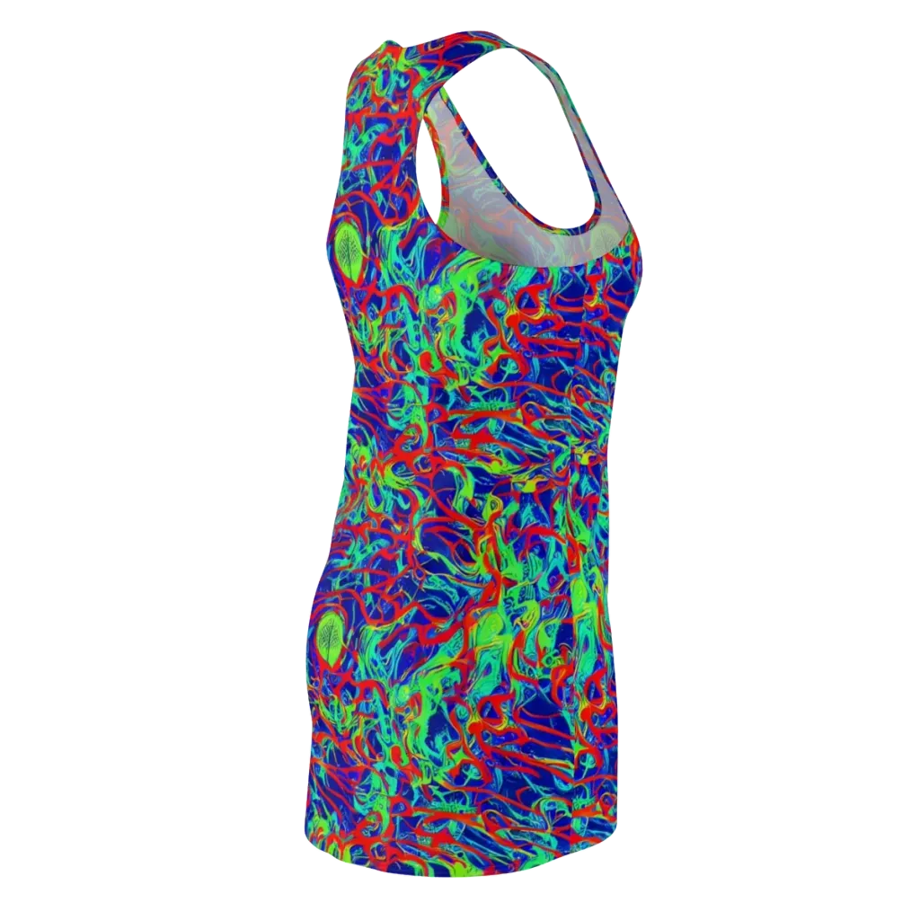 Sonic Fluorescence on Racerback Dress — Back Side