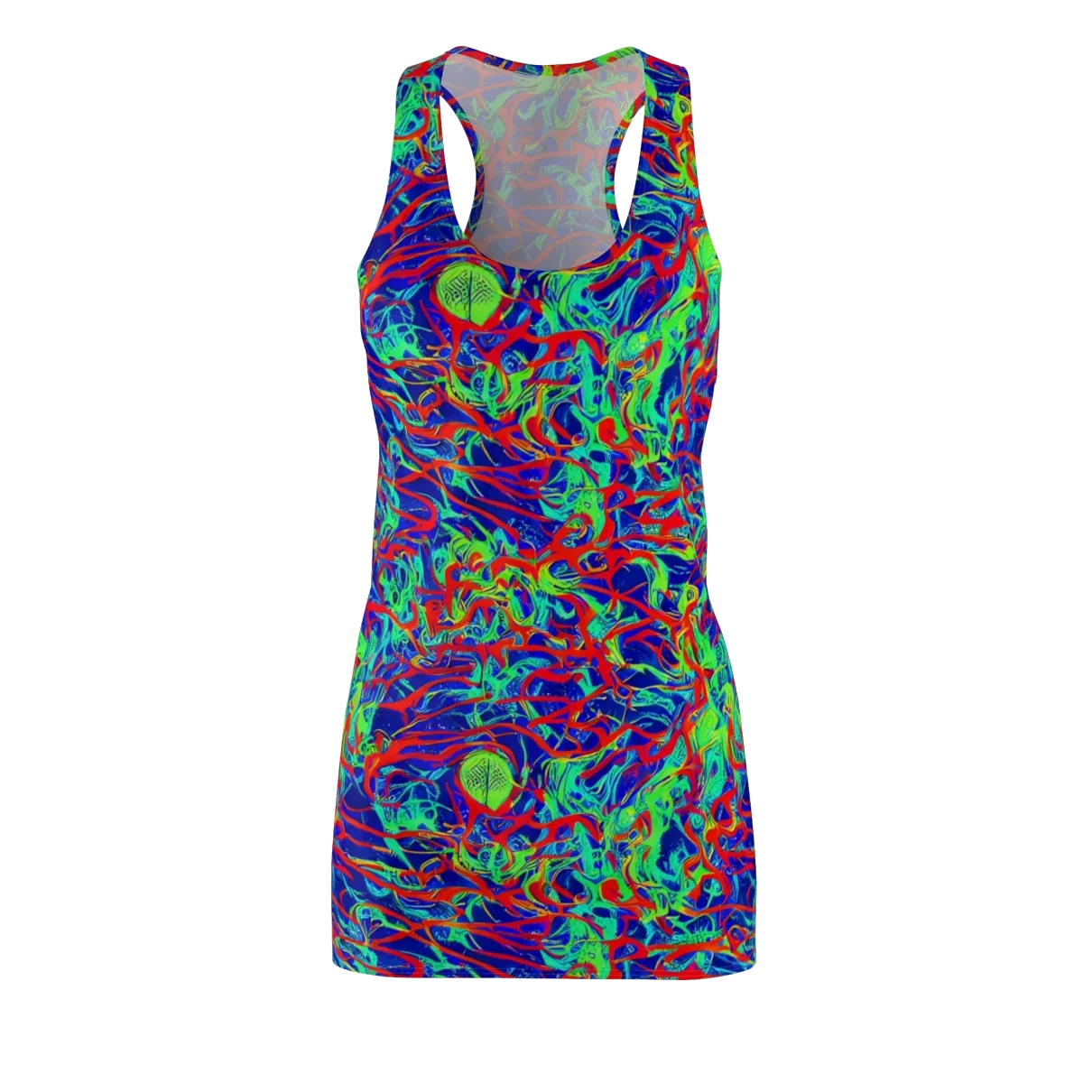 Sonic Fluorescence on Racerback Dress — Front