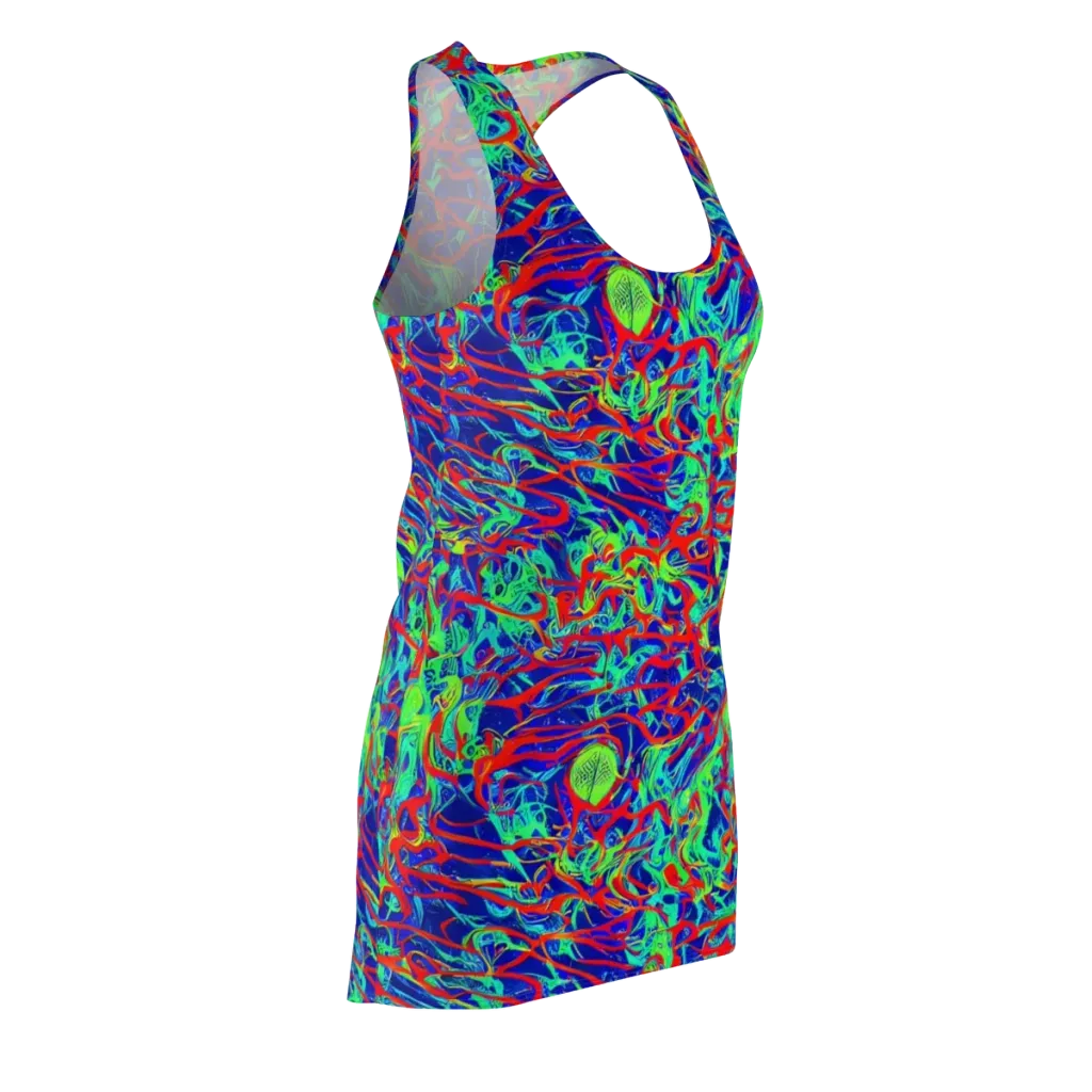 Sonic Fluorescence on Racerback Dress — Front Side
