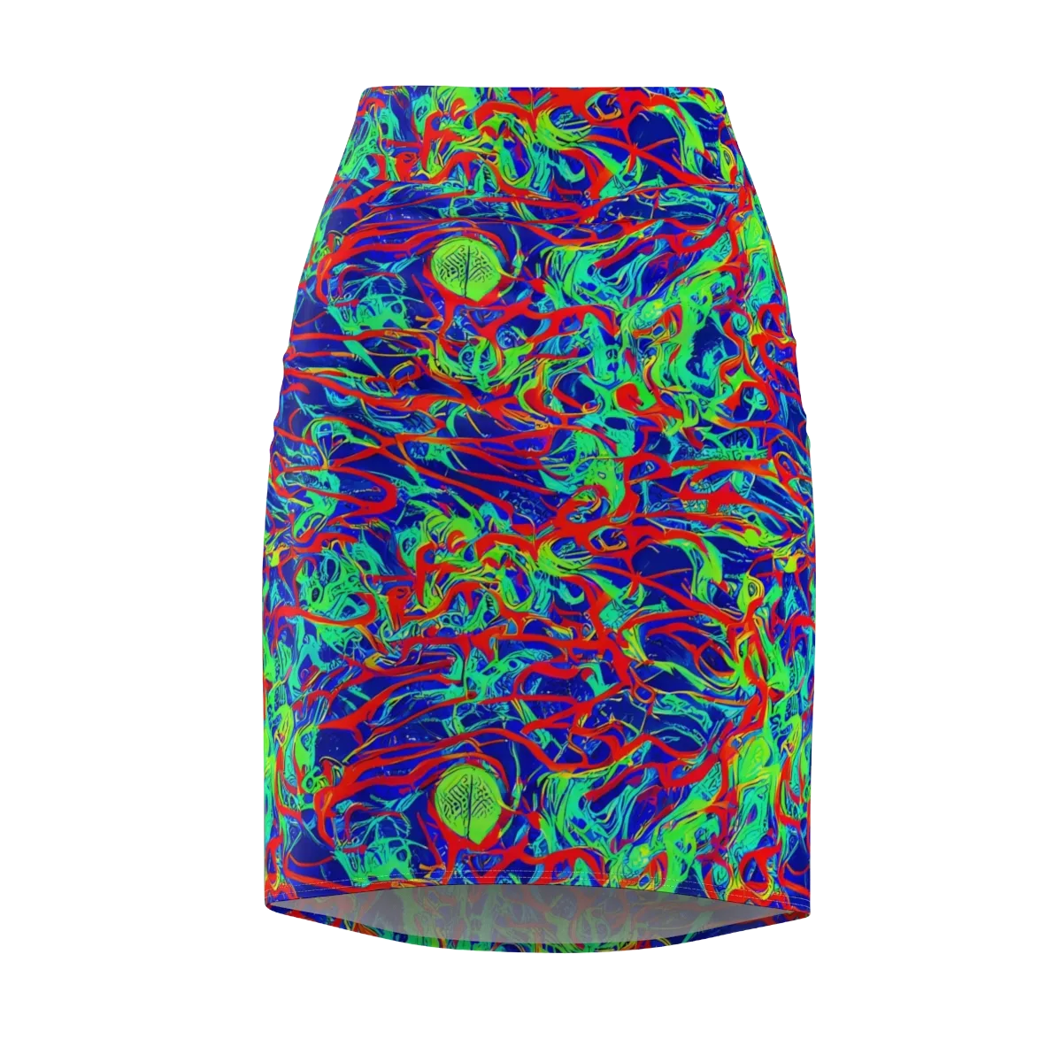 Sonic Fluorescence on Pencil Skirt — Front