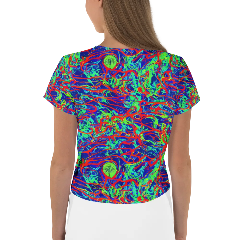Sonic Fluorescence on Crop Tee — Back