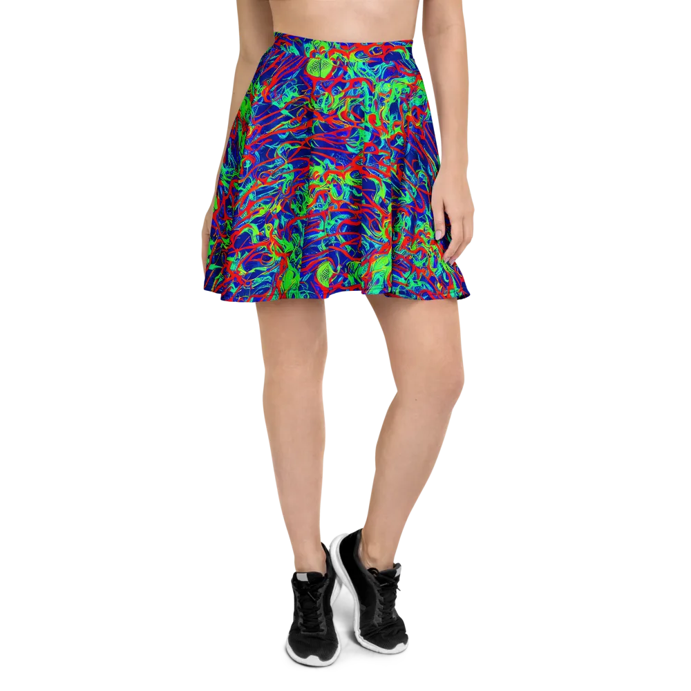 Sonic Fluorescence on Skater Skirt — Front