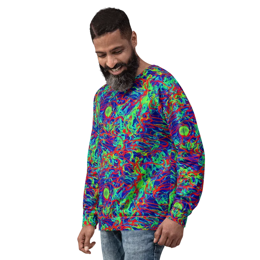Sonic Fluorescence on Sweatshirt — Left Front