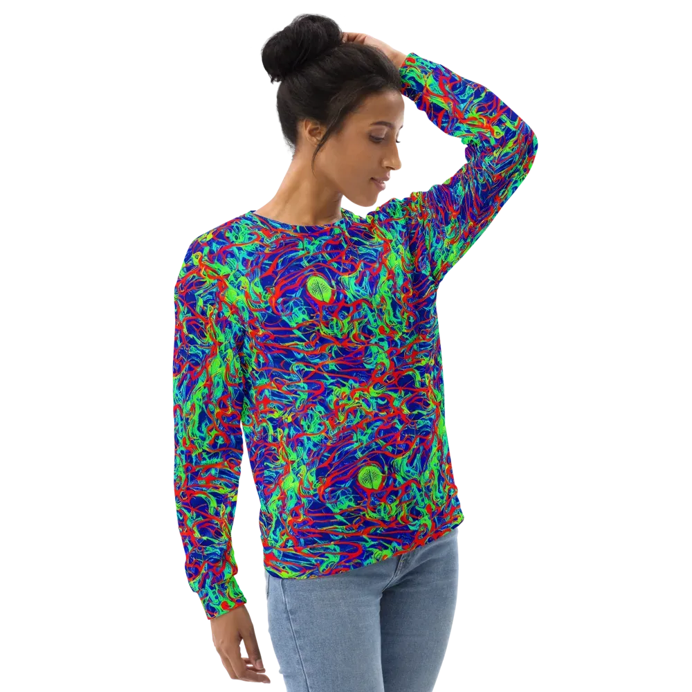 Sonic Fluorescence on Sweatshirt — Right Front