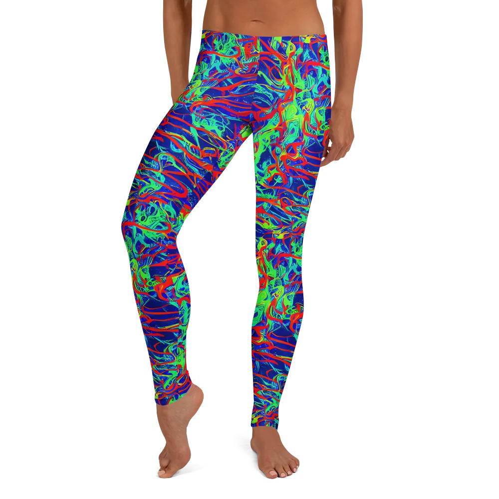 Sonic Fluorescence on Leggings — Front