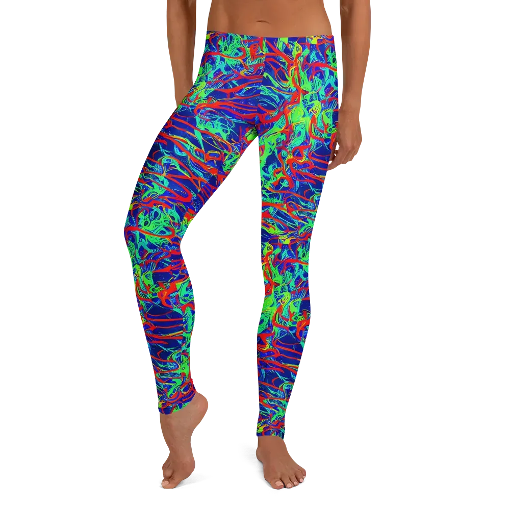 Sonic Fluorescence on Leggings — Front