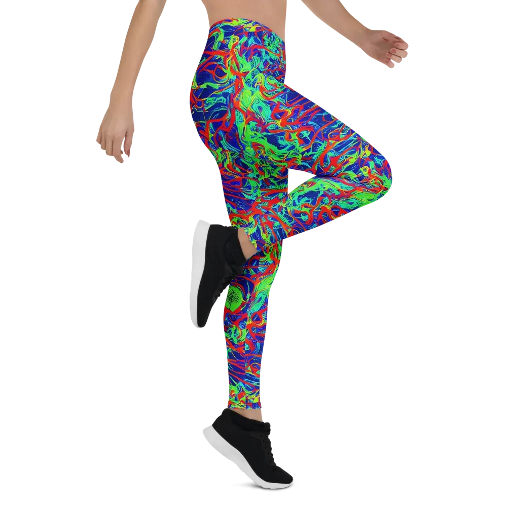 Sonic Fluorescence on Leggings — Right