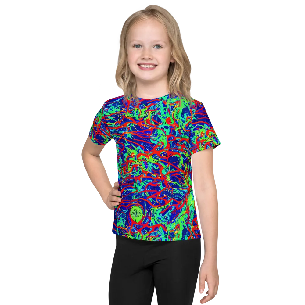 Sonic Fluorescence on Kids Crew Neck T-Shirt — Front