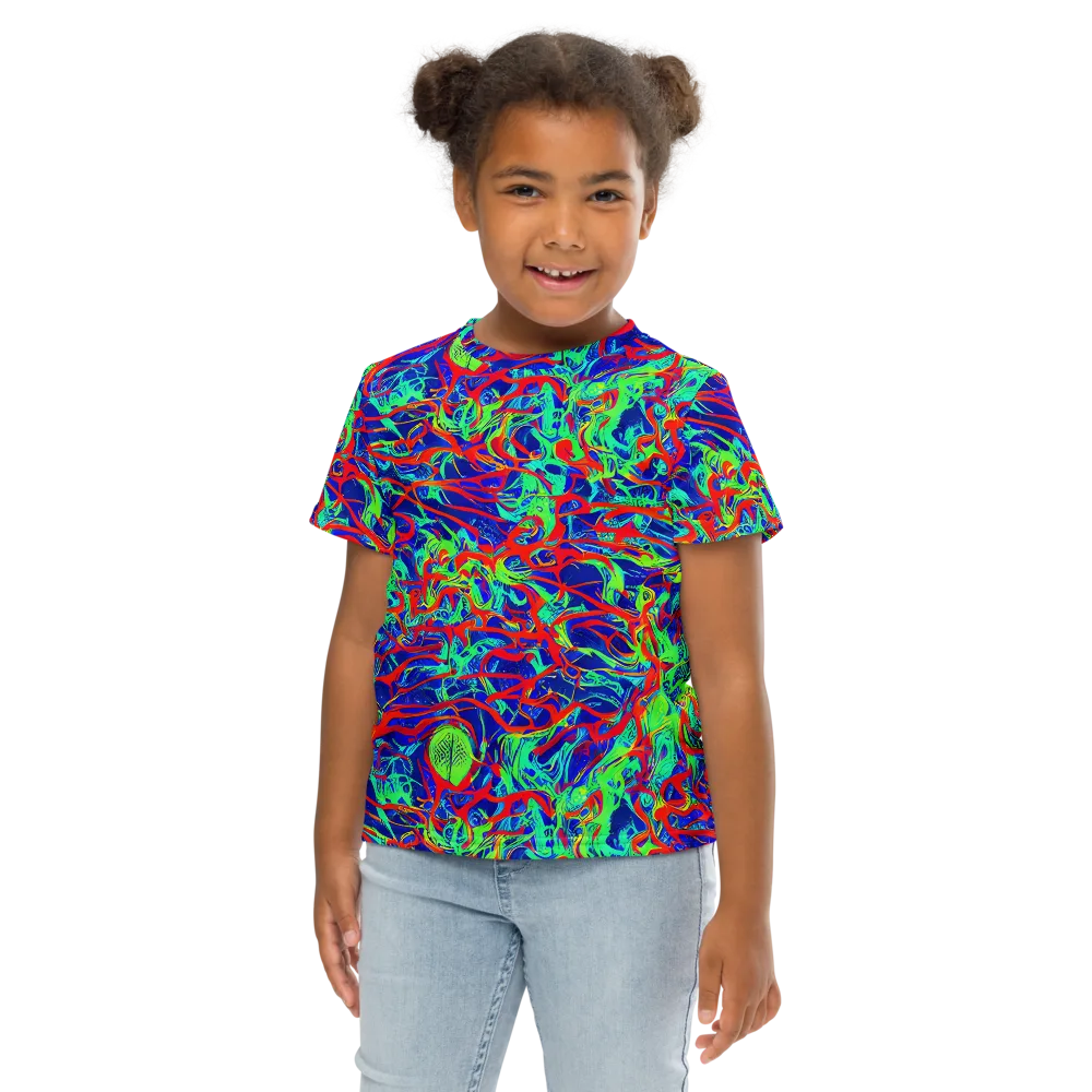 Sonic Fluorescence on Kids Crew Neck T-Shirt — Front