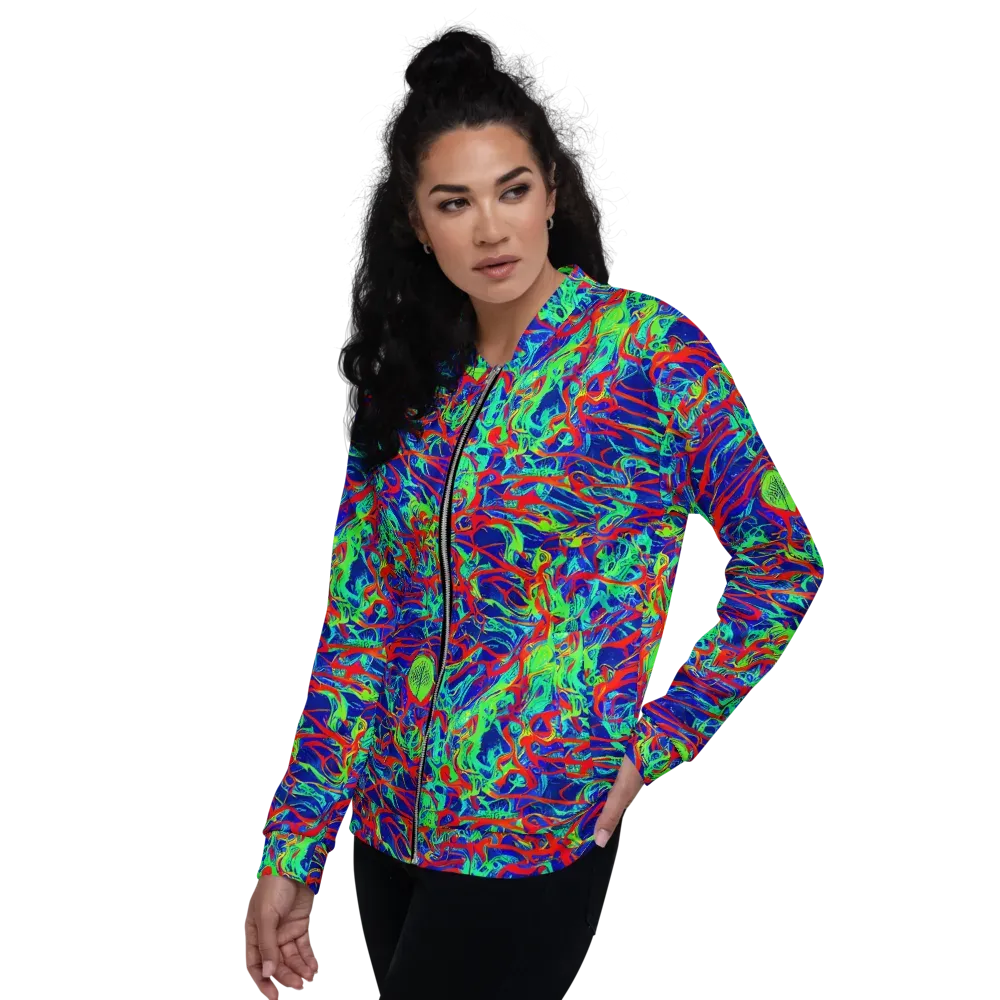 Sonic Fluorescence on Bomber Jacket — Left